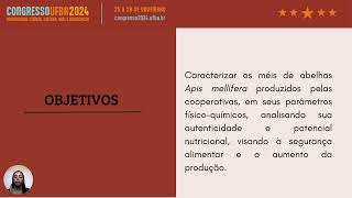 CARACTERIZAÇÃO FÍSICOQUÍMICA DE MÉIS PRODUZIDOS POR COOPERATIVAS DO ESTADO DA BAHIA [upl. by Tnarb546]