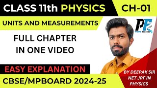 Physics class 11 chapter 1 Units and measurement complete physicsfod mpboardphysics cbse [upl. by Nilerual]