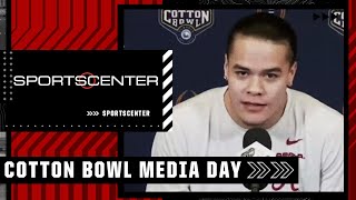 Alabama amp Cincinnati players speak at Cotton Bowl media day  SportsCenter [upl. by Larue]