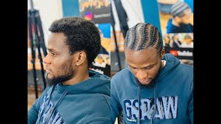 How to Stitch Braids on very short 4c hair type 👌 [upl. by Limak]