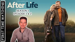 After Life  Season 1 Episode 1 amp 2  REACTION [upl. by Gersham]