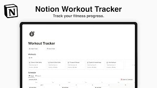 Notion Workout Tracker Track Your Fitness Progress for Better Health [upl. by Garnett196]