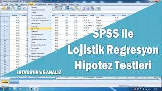 SPSS ile Lojistik Regresyon Binary Analizi ve Hipotez Testleri [upl. by Derdlim]