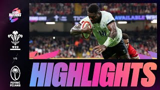 HIGHLIGHTS  WALES V FIJI  AUTUMN NATIONS SERIES [upl. by Alithia321]