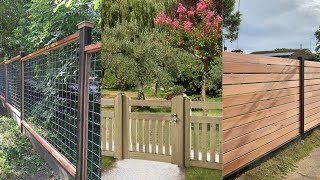 Garden Fencing Ideas with Fancy Barrier Designs [upl. by Aneelahs42]