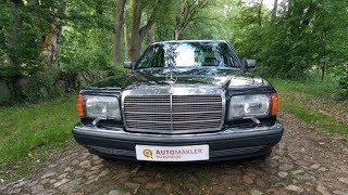 MercedesBenz 420SE  1Anmeldung Jahreswagen 1990 auf Mercedes Niederlassung Hamburg [upl. by Einnaffit]