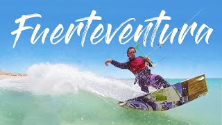 Fuerteventura 🇪🇸 Kitesurfen amp Windsurfen 🏄🏼‍♂️ Sotavento Beach René Egli [upl. by Nosliw]