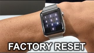 How To Factory Reset your Apple Watch Series 3  Hard Reset [upl. by Aihtnys]