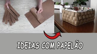 2 IDEIAS COM PAPELÃO FICARAM INCRÍVEIS E DIFERENTES [upl. by Lusty]