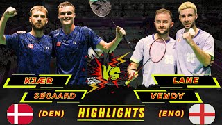 Wow amazing 🔴 LaneVendy vs KjærSøgaard before fighting at the Hylo Open 2024 [upl. by Moriah825]