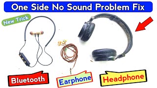 Headphone or Earphone one side not working  Earphone one side not working  Techno mitra [upl. by Cloutman688]