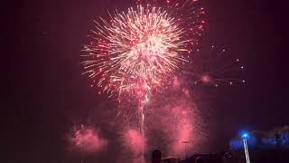 4thJuly2024 fireworks last one minute at Allen Celebration Park [upl. by Enelrats293]