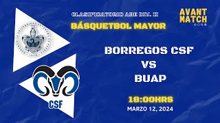 VIVO 🔴  BORREGOS CSF VS BUAP  LIGA ABE  AVANT MATCH [upl. by Neemsay528]