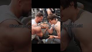 Chris pulled his entire body😳 davidlaid aesthetic gymshark chrisbumstead armwrestling hook [upl. by Lanoil986]