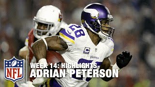 Adrian Peterson Highlights Week 14  Vikings vs Cardinals  NFL [upl. by Lletnom]