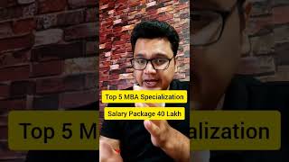 🔥🔥Top 5 MBA Specialization in India 💯✅ shorts [upl. by Annazor]