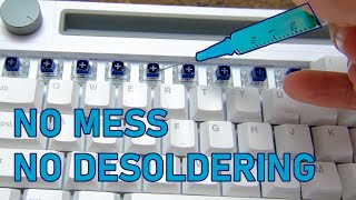 Lubing an entire keyboard in 5 minutes NO MESS [upl. by Pearlman383]