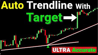 These Ultimate Auto Trendline Breakout with Target Indicator on TradingView [upl. by Hildebrandt]