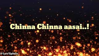 Chinna Chinna Aasai Lyric Video  A R Rahman  Roja [upl. by Anrat]