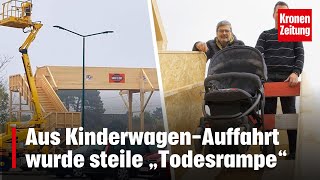 Aus KinderwagenAuffahrt wurde steile „Todesrampe“  kronetv NEWS [upl. by Kerrill]