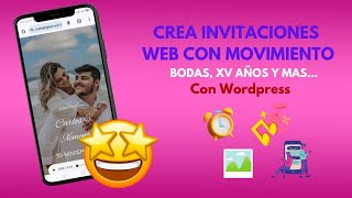 ¿Cómo crear invitaciones digitales de Boda con movimiento  Conteo regresivo y confirmación [upl. by Nenerb281]