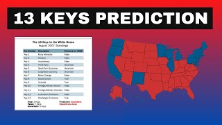 2024 Election Prediction Using the 13 Keys  Allan Lichtmans Method [upl. by Eedyaj]