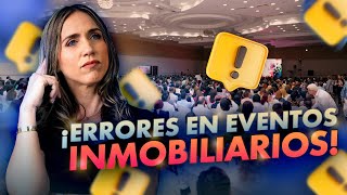 ¿Cómo realizar un evento inmobiliario  3 errores que comete un Realtor 😱 [upl. by Aiden953]