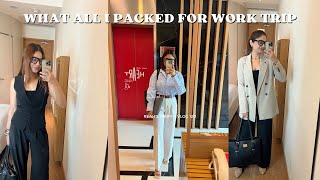 What all I packed for 10 DAY WORK TRIP  Capsule Wardrobe amp Packing guide  Workwear outfit [upl. by Nylinej523]