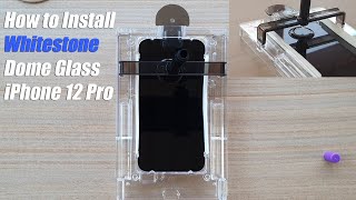 WhiteStone Dome iPhone 12 Pro Glass Screen Protector Installation Guide amp Review [upl. by Campy]