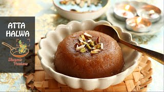 Wheat Halwa Recipe  Atta Halwa Recipe [upl. by Yseulta]