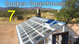 Sunken Greenhouse 7  Rainwater Harvesting cooling tunnel [upl. by Salvay]