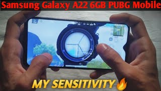 Samsung Galaxy A22 ki PUBG Mobile Sensitivity Setting 🔥 Samsung Galaxy A22 PUBG Mobile Sensitivity [upl. by Htebazie]