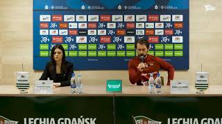 Konferencja przed spotkaniem Lechia Gdańsk  Raków Częstochowa [upl. by Fergus]