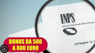 Bonus da 500 fino a 800 euro come richiederlo [upl. by Ulphia113]