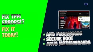 🛠️ Enable Secure Boot and TPM in a Snap ASUS Motherboards with Ease Complete AMD Guide [upl. by Metzger]