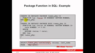 كورس PL SQL المحاضره الرابعه عشر Using More Package Concepts [upl. by Elyn168]