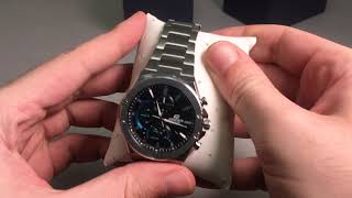 CASIO Edifice Solar Stainless Steel Chronograph EFSS560D1AVUEF  Eorogr [upl. by Jayson]