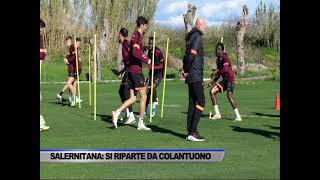 SALERNITANA SI RIPARTE DA COLANTUONO  SERVIZIO TG SPORT DEL 12112024 [upl. by Noscire]