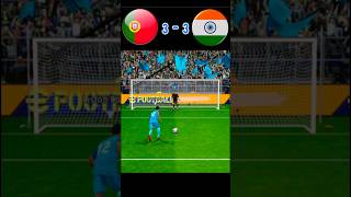 Portugal vs India  FINAL  Penalty shoot  fifa world Cup 🏆  realistic pes gaming👍 [upl. by Caddaric]