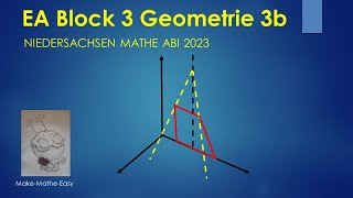 EA Niedersachsen Mathe Abi 2023 Geometrie Block 3b [upl. by Zina]