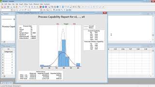 Capability Cp Cpk Pp Ppk Analysis in MINITAB explained [upl. by Zia833]