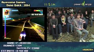 FZero GX  SPEED RUN 02530 Very Hard by CGN AGDQ 2014 [upl. by Idyak]