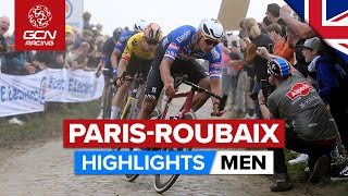 Chaos amp Cobbles In Hell  ParisRoubaix 2023 Highlights  Men [upl. by Ambler728]