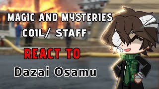 mampm STAFF react to dazai osamu ☆ Give this vid a chance yall  BY Cloudypieᝰᐟ  HP X BSD [upl. by Llib]