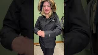 Review North Face Connector Ski Jacket wwwAllysClosetStore NorthFace rosie og december [upl. by Cassandre]