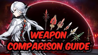 ARLECCHINO Weapon Comparison  Arlecchino Best weapons 2024 [upl. by Philina]