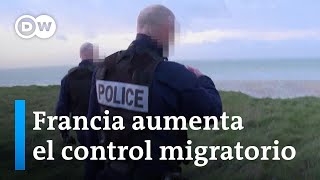 Se refuerzan los controles de migrantes en el Canal de la Mancha [upl. by Meuser]