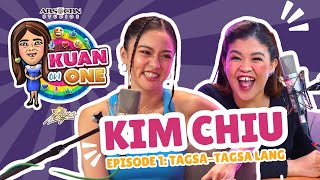 Kim Chiu “Tagsatagsa lang…”  Melai Cantiveros  KUAN ON ONE Full Episode 1 with subtitles [upl. by Elexa]