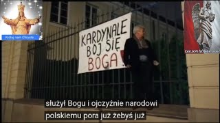 Króluj nam Chryste 🇵🇱 Święto Chrystusa Króla quotkardynalequot bój się BOGA [upl. by Karlotta]