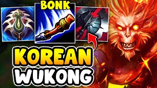 THIS KOREAN WUKONG BUILD IS TAKING OVER TOP LANE MOST BROKEN CHAMP [upl. by Galasyn]